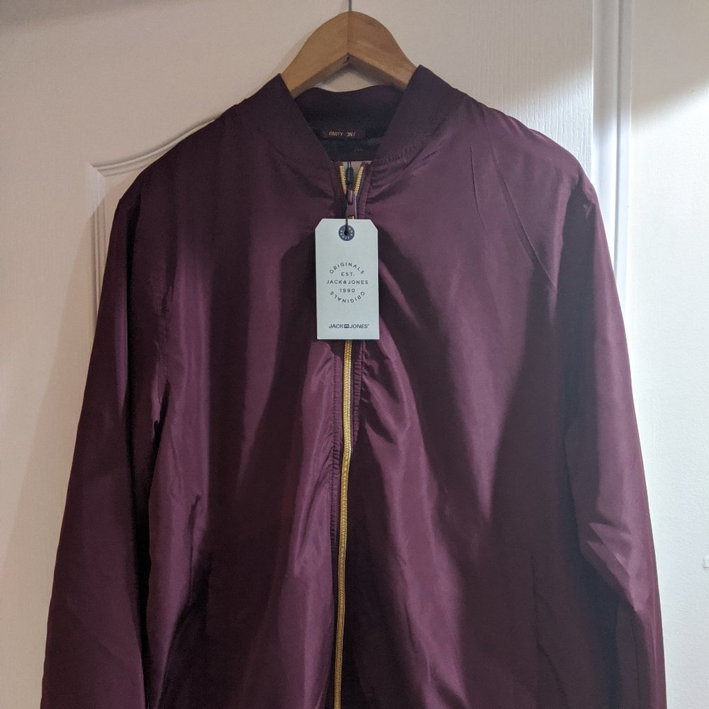 Jack and Jones Burgundy Bomber (could fit large)
